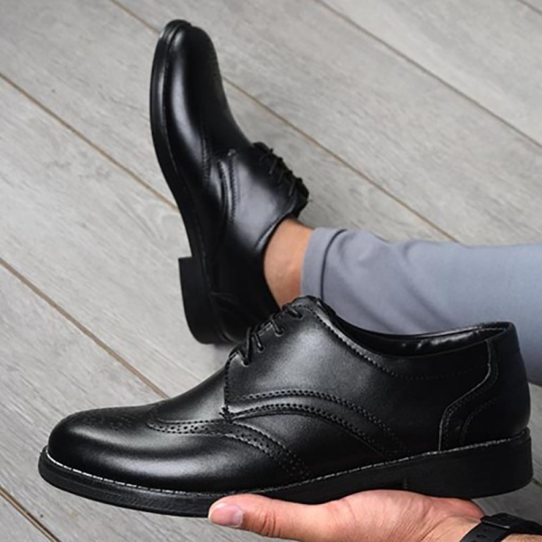 کفش رسمی مردانه مدل 084  رنگ مشکی