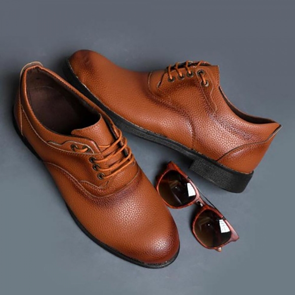 کفش رسمی مردانه مدل 117 رنگ عسلی