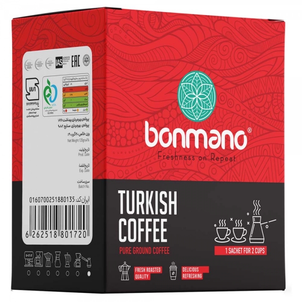 قهوه ترک بن مانو در وزن های مختلف