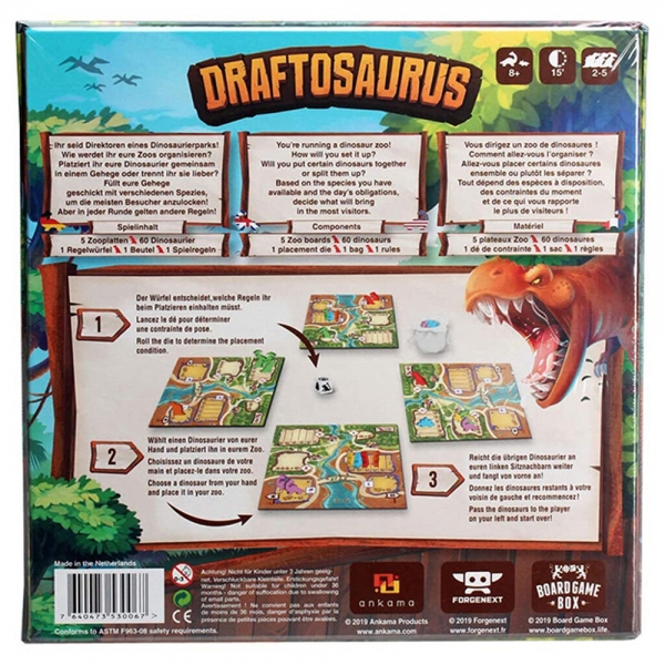 بازی فکری ایرانی درفتاسورس (Draftosaurus)